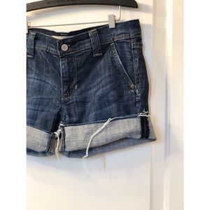 Frayed Denim Shorts